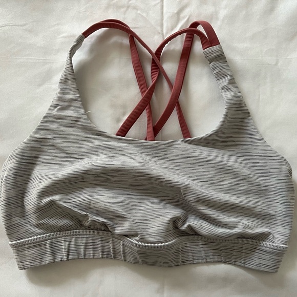 Lululemon Energy Sports Bra Raspberry Cream - Picture 2 of 2